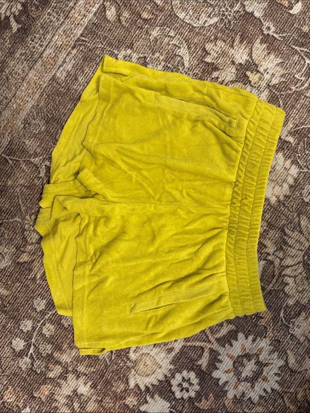 Women’s Bright Terry Cloth Elastic Waist Shorts